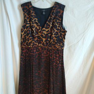 Alfani Silk Ombre Leopard Print Sleeveless Dress